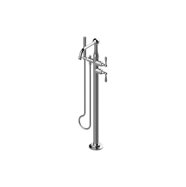 Graff - Camden Floor-Mounted Tub Filler (Trim) - Architectural White