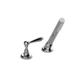 Graff - Camden Deck-Mounted Handshower & Diverter Set w/Lever Handle (Trim) - Architectural White
