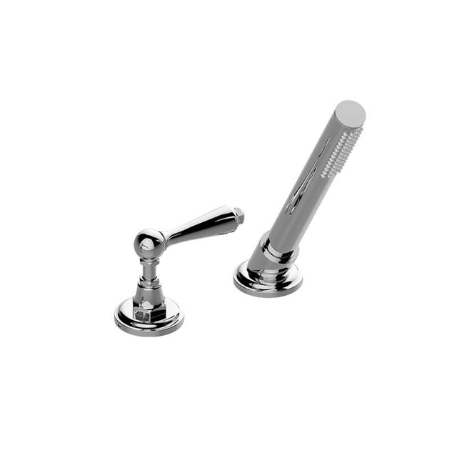 Graff - Camden Deck-Mounted Handshower & Diverter Set w/Lever Handle (Trim) - Architectural White