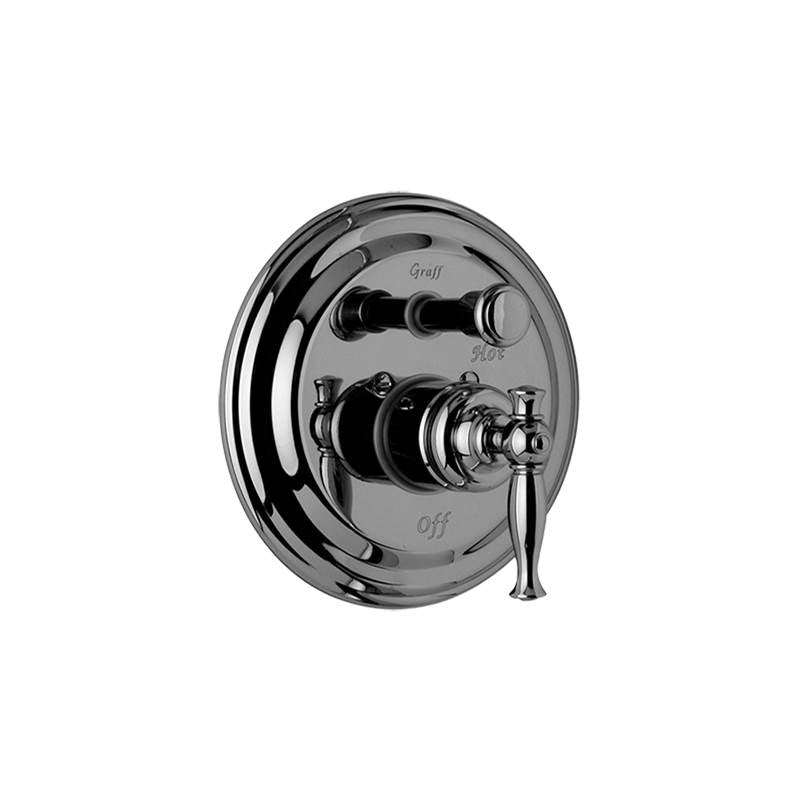 Graff - Lauren Pressure Balancing Valve Trim with Handle and Diverter (Trim) - Architectural White
