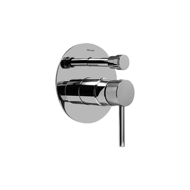 Graff - M.E. Pressure Balancing Valve Trim with Handle and Diverter (Trim) - Architectural White