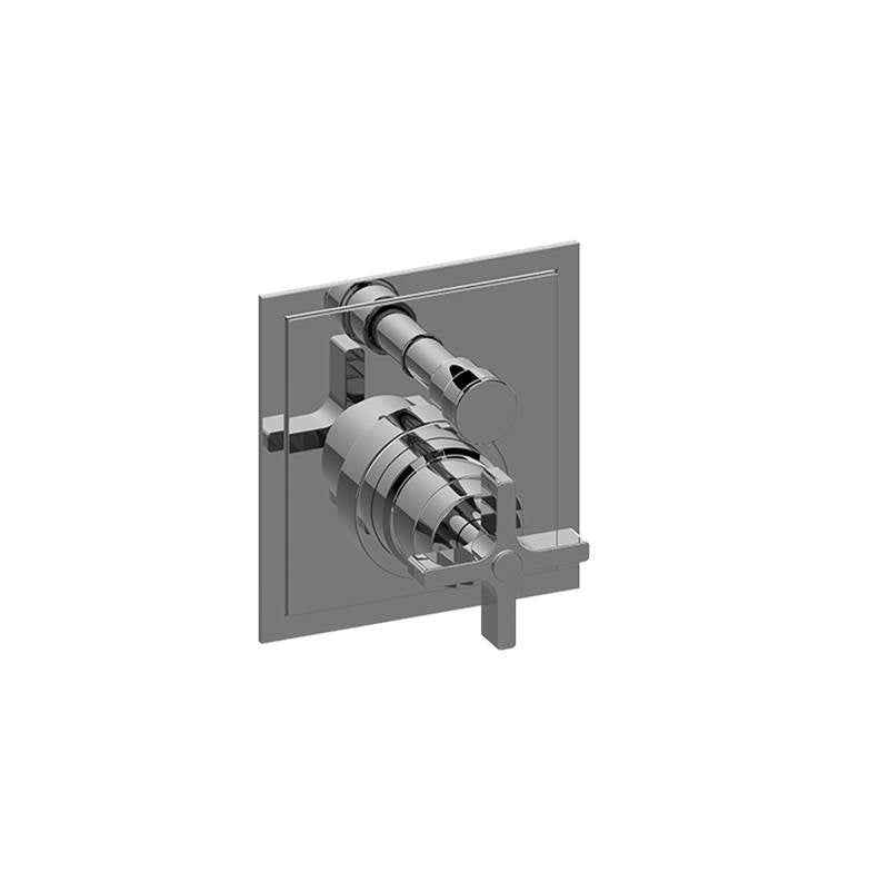 Graff - Finezza UNO/Finezza DUE Pressure Balancing Valve Trim with Handle and Diverter (Trim) - Warm Bronze Pvd
