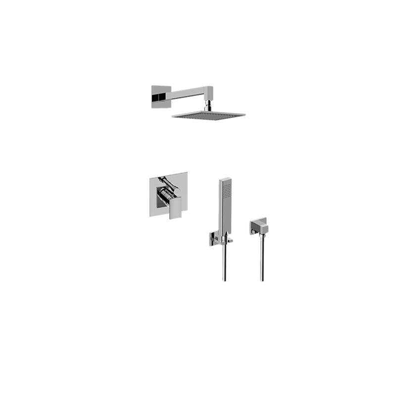 Graff - Contemporary Pressure Balancing Shower Set (Rough & Trim) - Architectural White