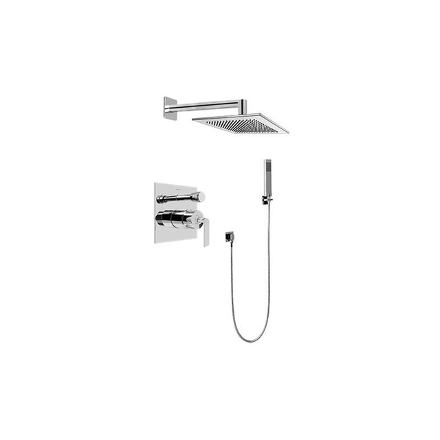 Graff - Contemporary Pressure Balancing Shower Set (Rough & Trim) - Architectural White