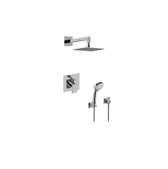Graff - Contemporary Pressure Balancing Shower Set (Rough & Trim) - Steelnox  Satin Nickel