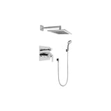 Graff - Contemporary Pressure Balancing Shower Set (Rough & Trim) - Steelnox  Satin Nickel