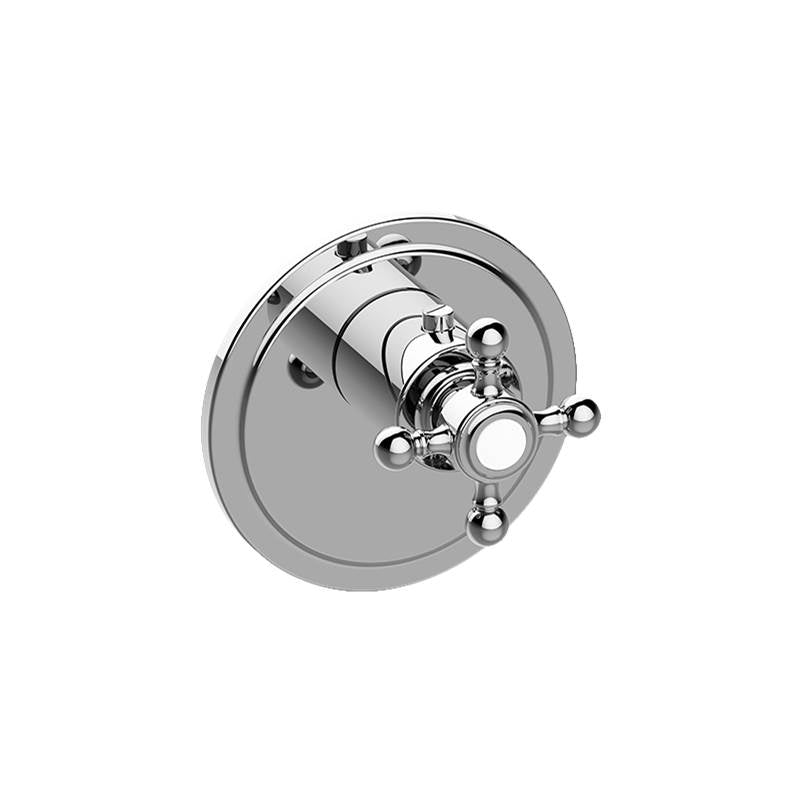 Graff - Adley Traditional M-Series Thermostatic Valve Trim with Handle - Architectural White