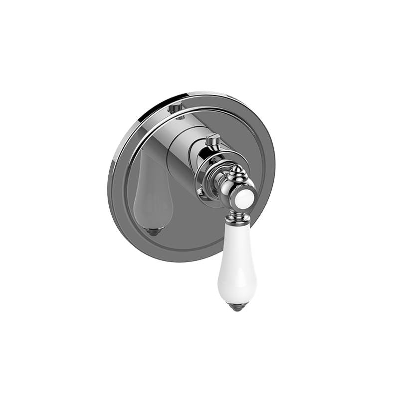 Graff - Adley Traditional M-Series Thermostatic Valve Trim with Handle - Architectural White
