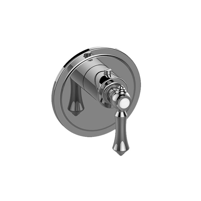 Graff - Adley Traditional M-Series Thermostatic Valve Trim with Handle - Architectural White