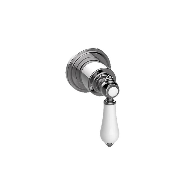 Graff - Adley Traditional M-Series 3-Way Diverter Valve Trim with Handle - Vintage Brushed Brass