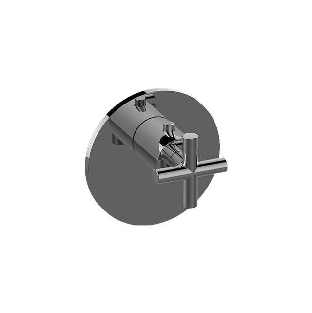 Graff - M.E./Terra Round M-Series Thermostatic Valve Trim Plate with Handle - Architectural White