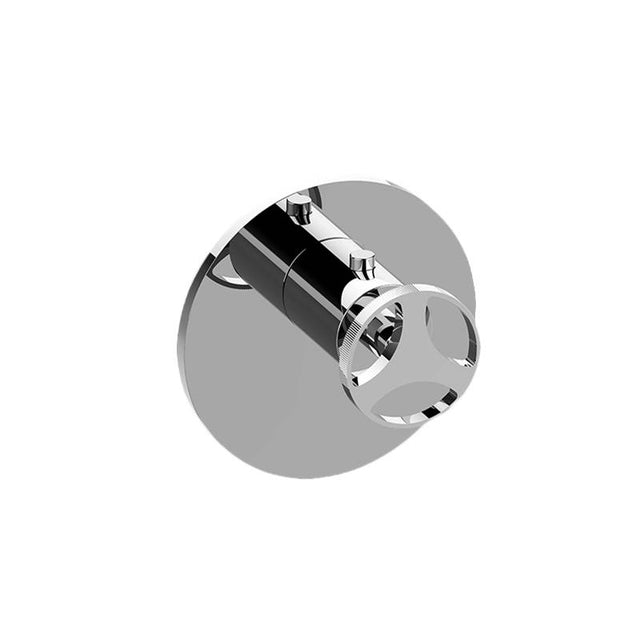 Graff - Harley Round M-Series Thermostatic Valve Trim Plate with Handle - Architectural White