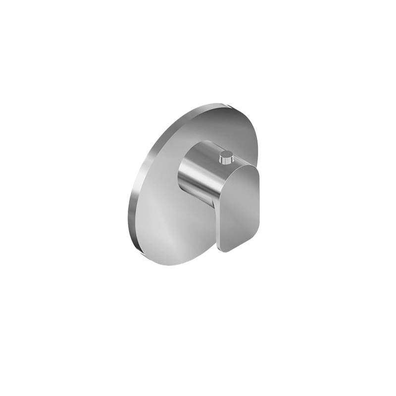 Graff - Sento Round M-Series Thermostatic Valve Trim Plate with Handle - Architectural White