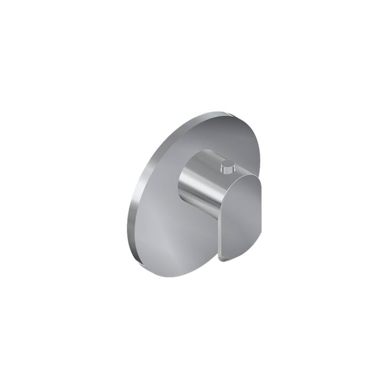 Graff - Phase Round M-Series Thermostatic Valve Trim Plate with Handle - Polished Nickel