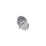 Graff - M-Series Round Thermostatic Trim Plate with Terra Handle - Unfinished Brass