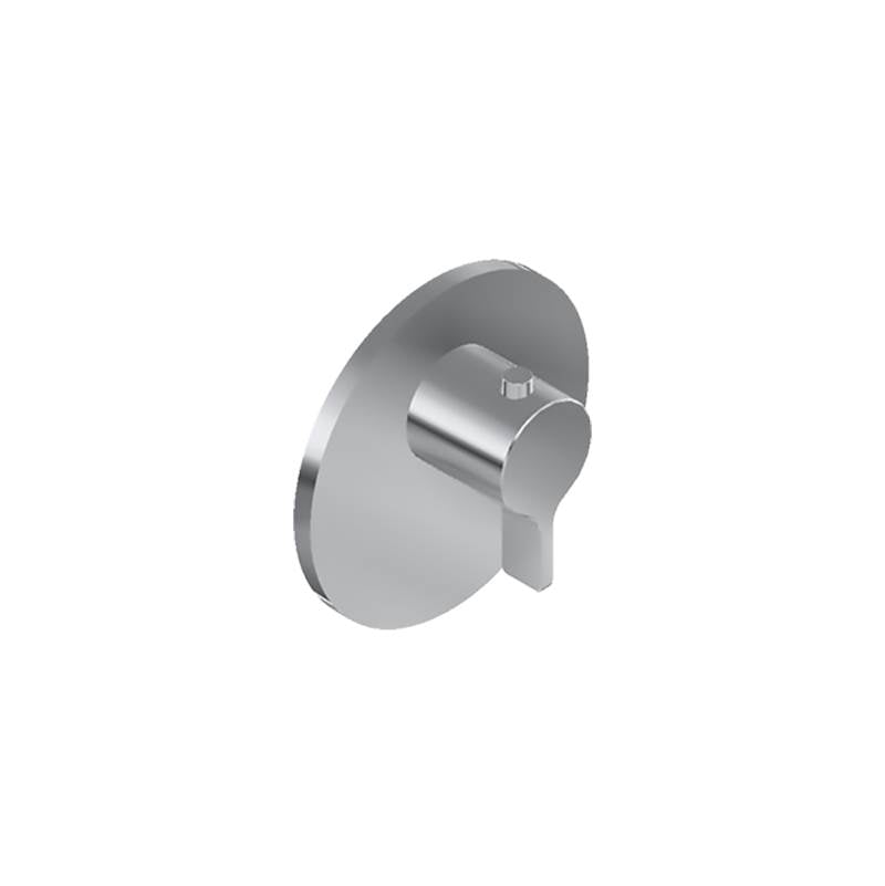 Graff - Terra Round M-Series Thermostatic Valve Trim Plate with Handle - Architectural White