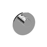 Graff - M.E. Round M-Series Thermostatic Valve Trim Plate with Handle - Warm Bronze Pvd