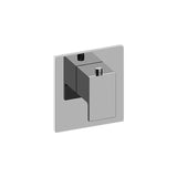 Graff - Solar Square M-Series Thermostatic Valve Trim Plate with Handle - Warm Bronze Pvd