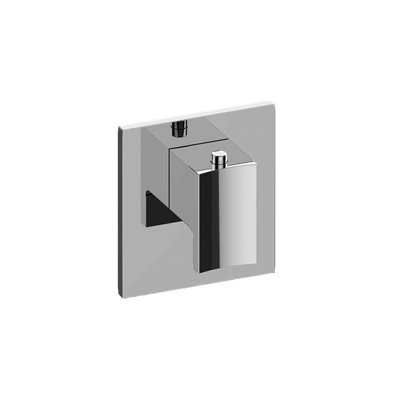 Graff - Sade/Targa Square M-Series Thermostatic Valve Trim Plate with Handle - Architectural White