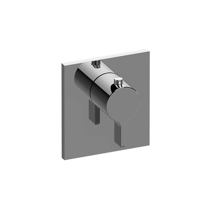 Graff - Terra Square M-Series Thermostatic Valve Trim Plate with Handle - Warm Bronze Pvd