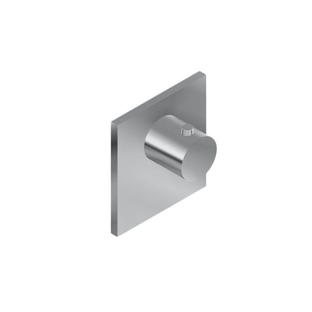 Graff - M.E. Square M-Series Thermostatic Valve Trim Plate with Handle - Architectural White