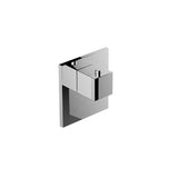 Graff - Incanto Square M-Series Thermostatic Valve Trim Plate with Handle - Architectural White