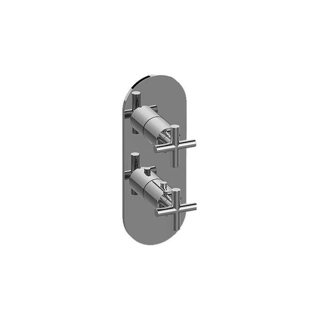 Graff - M.E./Terra Round M-Series Valve Trim with Two Handles - Architectural White