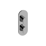 Graff - Ametis Round M-Series Valve Trim with Two Handles - Warm Bronze Pvd