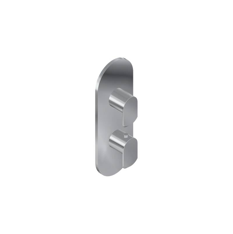 Graff - Phase Round M-Series Valve Trim with Two Handles - Polished Nickel
