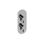 Graff - Terra Round M-Series Valve Trim with Two Handles - Architectural White