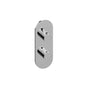 Graff - M-Series Round Thermostatic 2-Hole Trim Plate and Handle (Trim Only) - Unfinished Brushed Brass