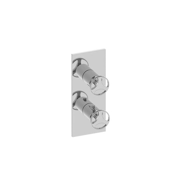 Graff - Harley Square M-Series Valve Trim with Two Handles - Architectural White