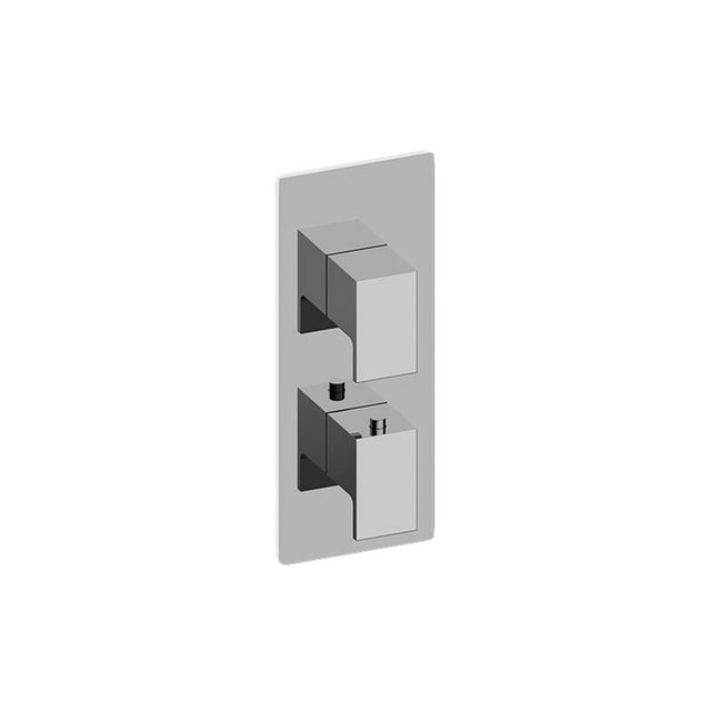 Graff - Solar Square M-Series Valve Trim with Two Handles - Architectural White