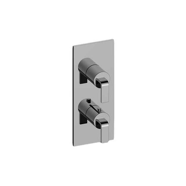 Graff - Immersion Square M-Series Valve Trim with Two Handles - Architectural White