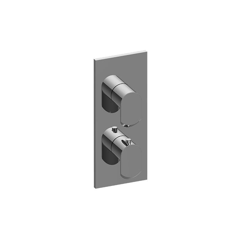 Graff - Phase Square M-Series Valve Trim with Two Handles - Architectural White