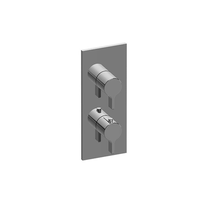 Graff - Terra Square M-Series Valve Trim with Two Handles - Architectural White