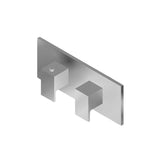 Graff - Solar Square M-Series Valve Trim with Two Handles (Horizontal Orientation) - Architectural White