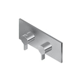 Graff - Terra Square M-Series Valve Trim with Two Handles (Horizontal Orientation) - Warm Bronze Pvd