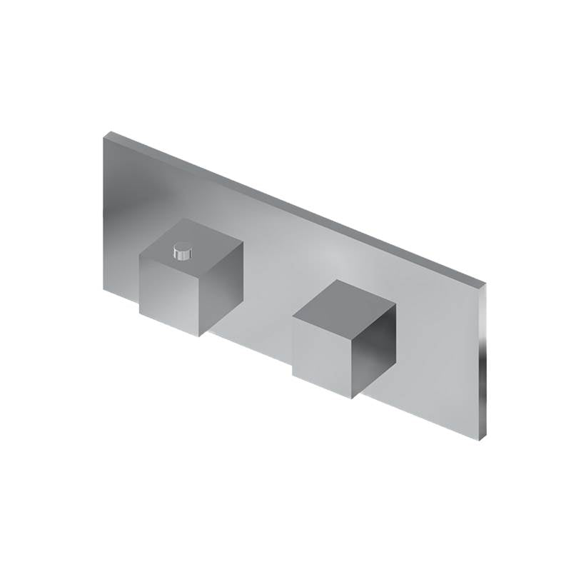 Graff - Incanto Square M-Series Valve Trim with Two Handles (Horizontal Orientation) - Architectural White