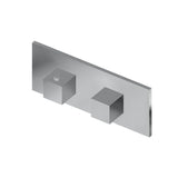 Graff - Incanto Square M-Series Valve Trim with Two Handles (Horizontal Orientation) - Architectural White