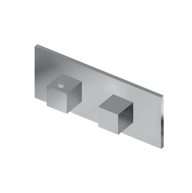 Graff - Incanto Square M-Series Valve Trim with Two Handles (Horizontal Orientation) - Architectural White