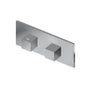 Graff - Incanto Square M-Series Valve Trim with Two Handles (Horizontal Orientation) - Architectural White