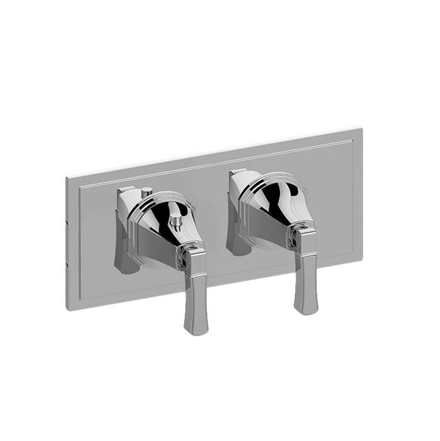 Graff - Finezza UNO M-Series Valve Trim with Two Handles (Horizontal Orientation) - Architectural White