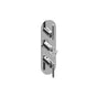 Graff - Harley Round M-Series Valve Trim with Three Handles - Architectural White