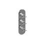 Graff - M.E./Terra Round M-Series Valve Trim with Three Handles - Architectural White