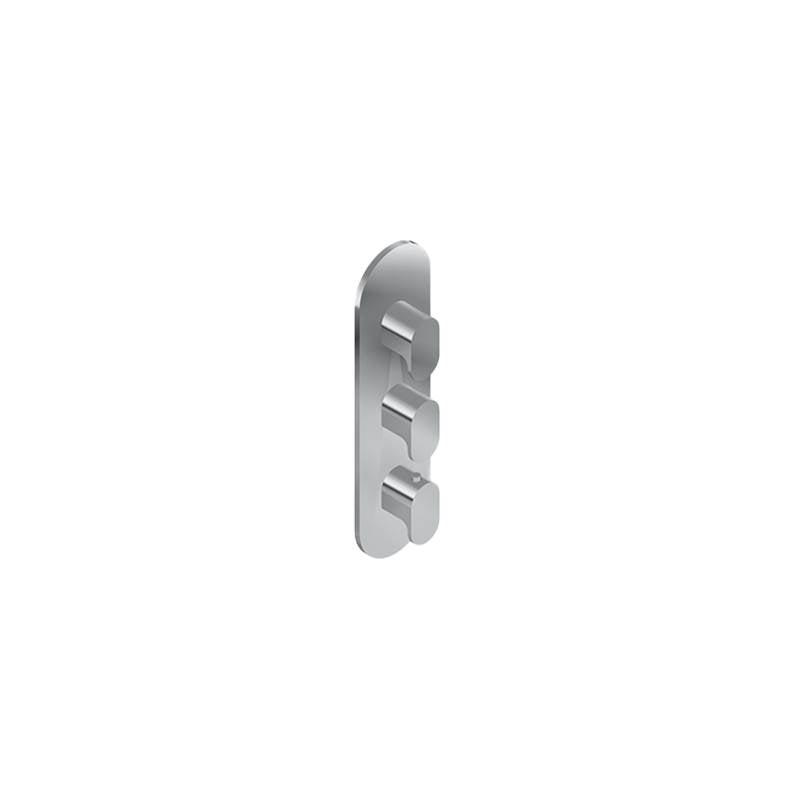 Graff - Ametis Round M-Series Valve Trim with Three Handles - Architectural White