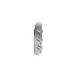 Graff - Terra Round M-Series Valve Trim with Three Handles - Architectural White