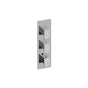 Graff - Solar Square M-Series Valve Trim with Three Handles - Architectural White