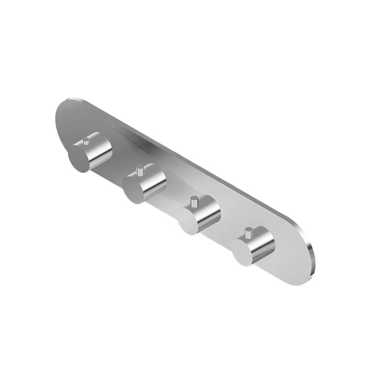 Graff - M.E. Round M-Series Valve Trim with Four Handles (Horizontal Orientation) - Architectural White