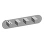 Graff - Incanto Round M-Series Valve Trim with Four Handles (Horizontal Orientation) - Architectural White